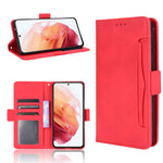 Multiple Card Slots for Samsung Galaxy S21 4G/5G Protective Cover Stand Leather Case
