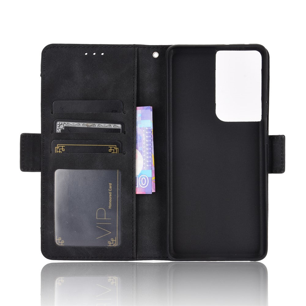 Multiple Card Slots Shell for Samsung Galaxy S21 Ultra 5G Cover Leather Protective Case