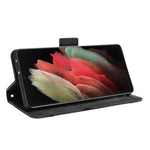 Multiple Card Slots Shell for Samsung Galaxy S21 Ultra 5G Cover Leather Protective Case