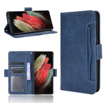 Multiple Card Slots Shell for Samsung Galaxy S21 Ultra 5G Cover Leather Protective Case