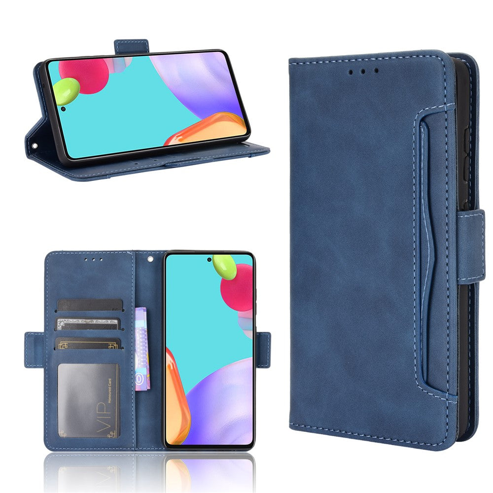 Multiple Card Slots Leather Wallet Protective Case for Samsung Galaxy A72 4G/5G Adjustable Stand Cover