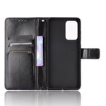 Fuld beskyttelse Crazy Horse tekstur læder cover med pung og stander til Samsung Galaxy A52 4G/5G / A52s 5G