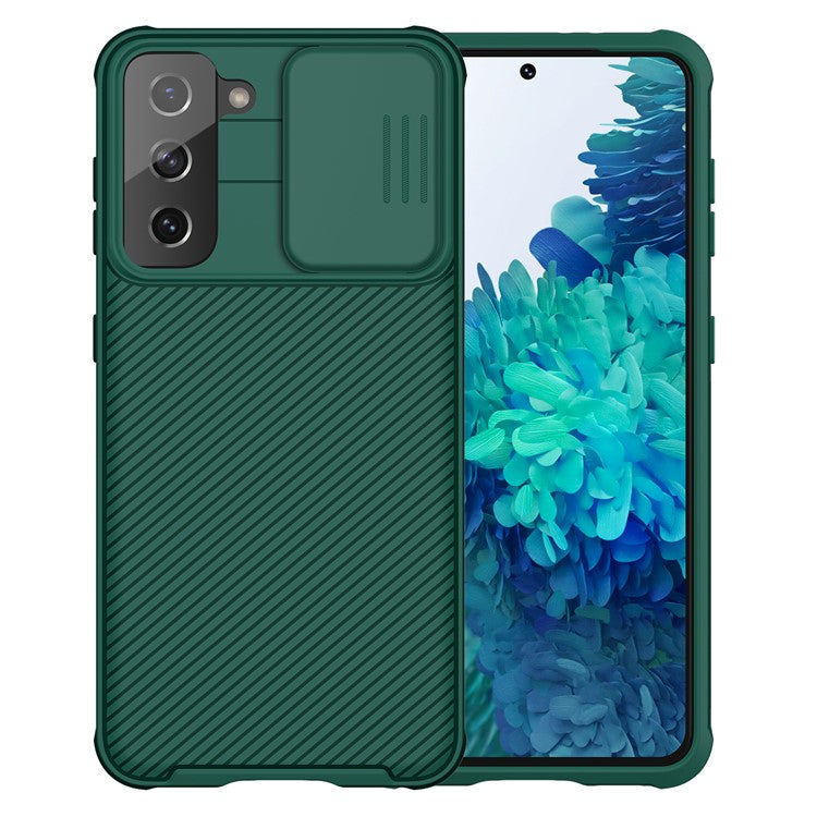 NILLKIN CamShield Pro Shell PC Panel + TPU Ram Heltäckande Skyddsskal för Samsung Galaxy S21 4G/5G