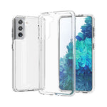 Clear Design Anti-fingerprint PC+TPU Combo Back Case for Samsung Galaxy S21 4G/5G