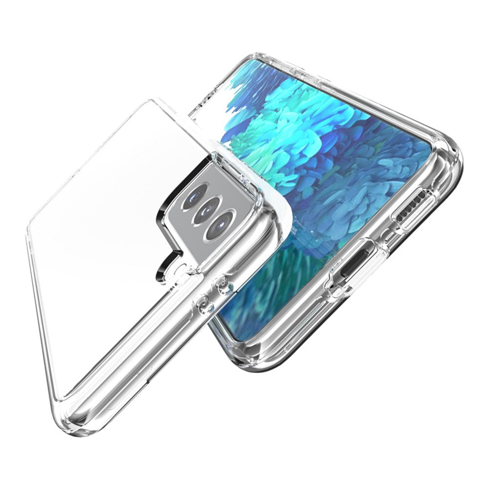Clear Design Anti-fingerprint PC+TPU Combo Back Case for Samsung Galaxy S21 4G/5G