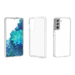 Clear Design Anti-fingerprint PC+TPU Combo Back Case for Samsung Galaxy S21 4G/5G