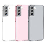 Clear Design Anti-fingerprint PC+TPU Combo Back Case for Samsung Galaxy S21 4G/5G