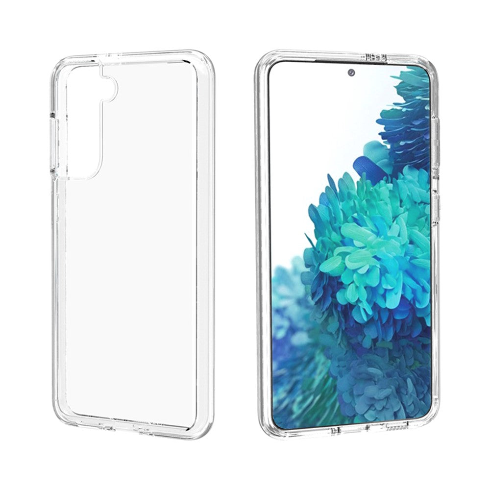 Clear Design Anti-fingerprint PC+TPU Combo Back Case for Samsung Galaxy S21 4G/5G