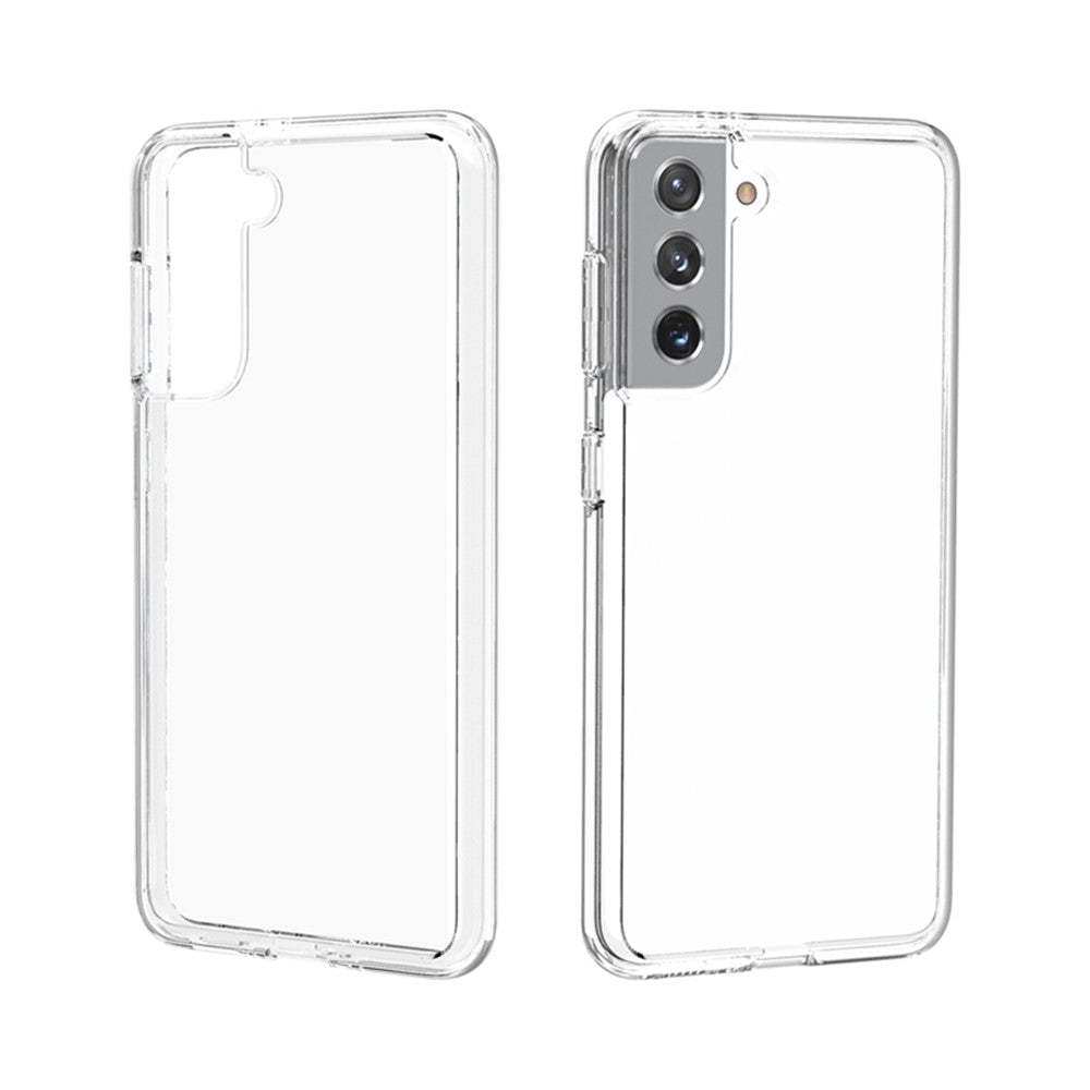 Clear Design Anti-fingerprint PC+TPU Combo Back Case for Samsung Galaxy S21 4G/5G