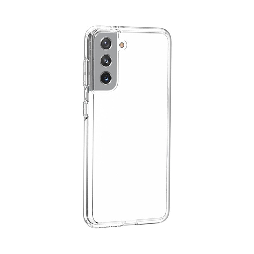 Clear Design Anti-fingerprint PC+TPU Combo Back Case for Samsung Galaxy S21 4G/5G