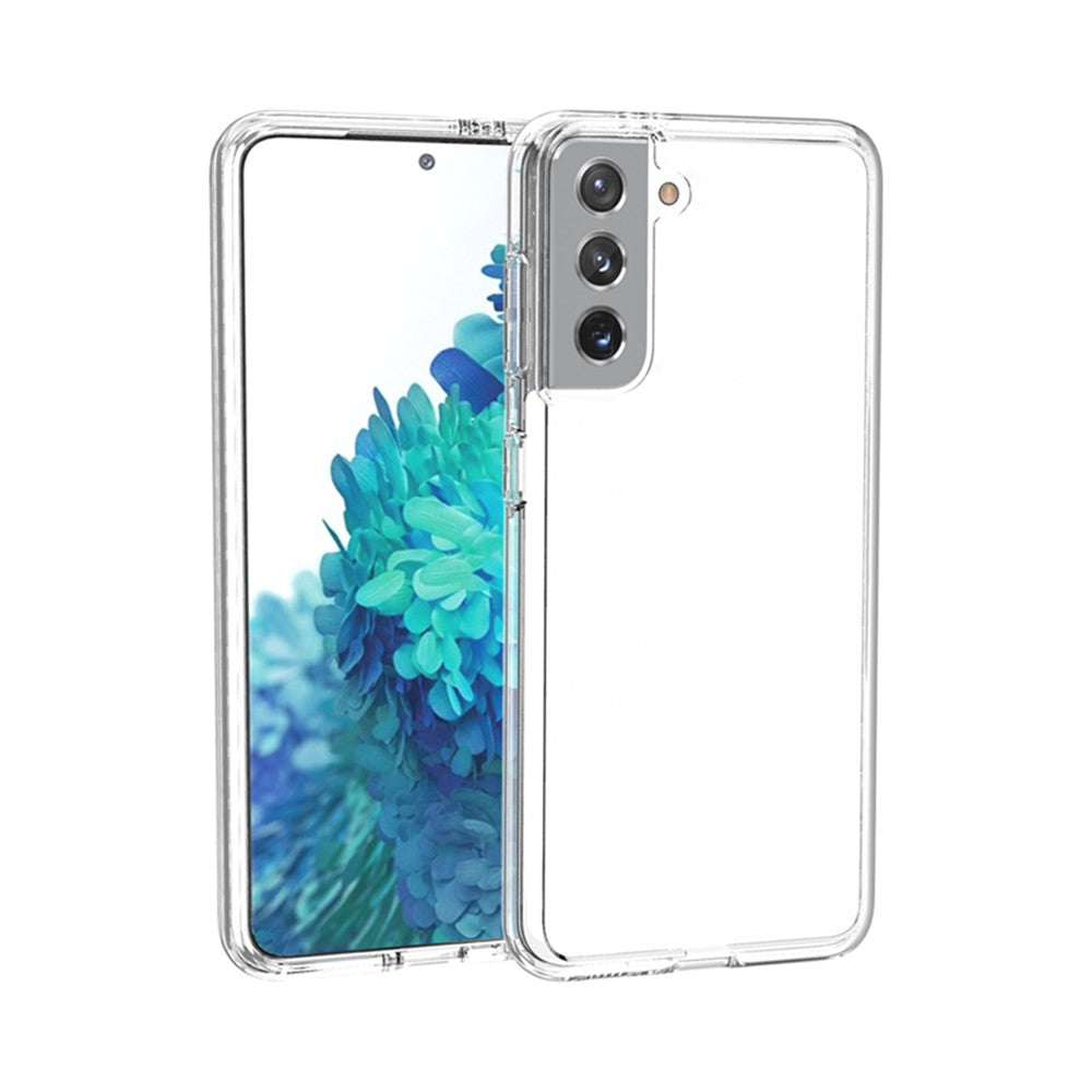 Clear Design Anti-fingerprint PC+TPU Combo Back Case for Samsung Galaxy S21 4G/5G