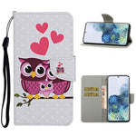 Pattern Printing Flip Leather Wallet Protective Case for Samsung Galaxy S21 4G/5G