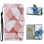 Pattern Printing Flip Leather Wallet Protective Case for Samsung Galaxy S21 4G/5G