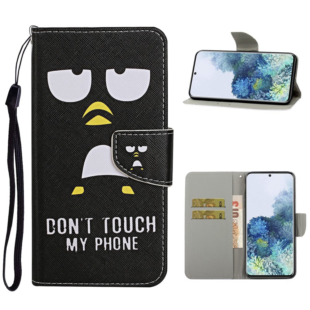 Pattern Printing Flip Leather Wallet Protective Case for Samsung Galaxy S21 4G/5G