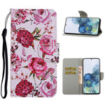 Pattern Printing Flip Leather Wallet Protective Case for Samsung Galaxy S21 4G/5G