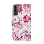 Pattern Printing Flip Leather Wallet Protective Case for Samsung Galaxy S21 4G/5G