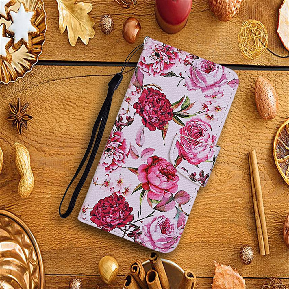 Pattern Printing Flip Leather Wallet Protective Case for Samsung Galaxy S21 4G/5G