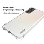 ENKAY Shockproof Transparent TPU Case with [Full Glue] 0.2mm 9H 2.5D Full Covering Tempered Glass Protector for Samsung Galaxy S21+ 5G
