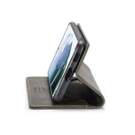 AUTSPACE A01 Series Retro Style Matte Stand Wallet Leather Case for Samsung Galaxy S21+ 5G