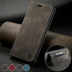 AUTSPACE A01 Series Retro Style Matte Stand Wallet Leather Case for Samsung Galaxy S21+ 5G