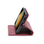 AUTSPACE A01 Series for Samsung Galaxy S21 Ultra 5G Leather Case Wallet RFID Blocking Cover