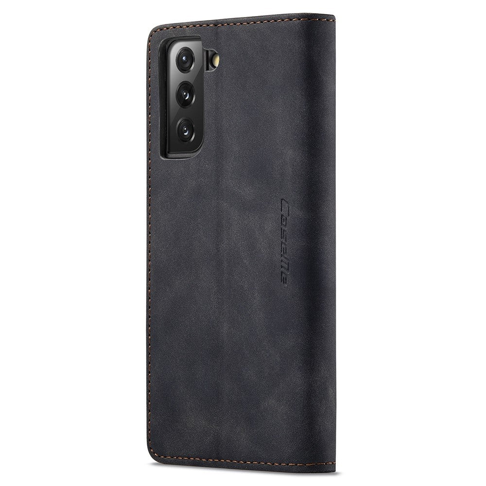 CASEME 013-serien Magnetisk stängning Läderplånboksfodral för Samsung Galaxy S21 4G/5G