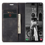 CASEME 013-serien Magnetisk stängning Läderplånboksfodral för Samsung Galaxy S21 4G/5G