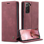 CASEME 013 Series Magnetic Closure Leather Wallet Stand Shell for Samsung Galaxy S21 4G/5G