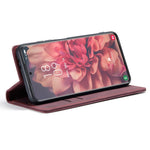 CASEME 013 Series Magnetic Clasp Stand Wallet Leather Shell for Samsung Galaxy S21 Ultra 5G