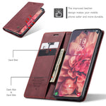 CASEME 013 Series Magnetic Clasp Stand Wallet Leather Shell for Samsung Galaxy S21 Ultra 5G