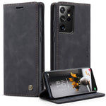 CASEME 013 Series Magnetic Clasp Stand Wallet Leather Shell for Samsung Galaxy S21 Ultra 5G