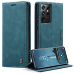 CASEME 013 Series Magnetic Clasp Stand Wallet Leather Shell for Samsung Galaxy S21 Ultra 5G