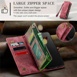 CASEME 008-serien til Samsung Galaxy S21 4G / 5G, aftageligt design, magnetisk TPU+PU-lædercover, tegnebog, ridsefast mobilcover