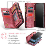 CASEME 008-serien til Samsung Galaxy S21 4G / 5G, aftageligt design, magnetisk TPU+PU-lædercover, tegnebog, ridsefast mobilcover