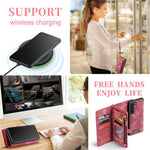 CASEME 008-serien til Samsung Galaxy S21 4G / 5G, aftageligt design, magnetisk TPU+PU-lædercover, tegnebog, ridsefast mobilcover