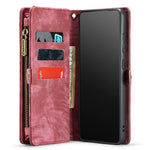 CASEME 008-serien til Samsung Galaxy S21 4G / 5G, aftageligt design, magnetisk TPU+PU-lædercover, tegnebog, ridsefast mobilcover