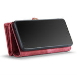 CASEME 008-serien til Samsung Galaxy S21 4G / 5G, aftageligt design, magnetisk TPU+PU-lædercover, tegnebog, ridsefast mobilcover