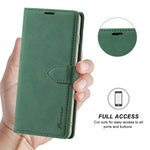 FORWENW F1-serien Fuld beskyttelse Læderpung Stativ Cover Etui til Samsung Galaxy S21 Plus 5G