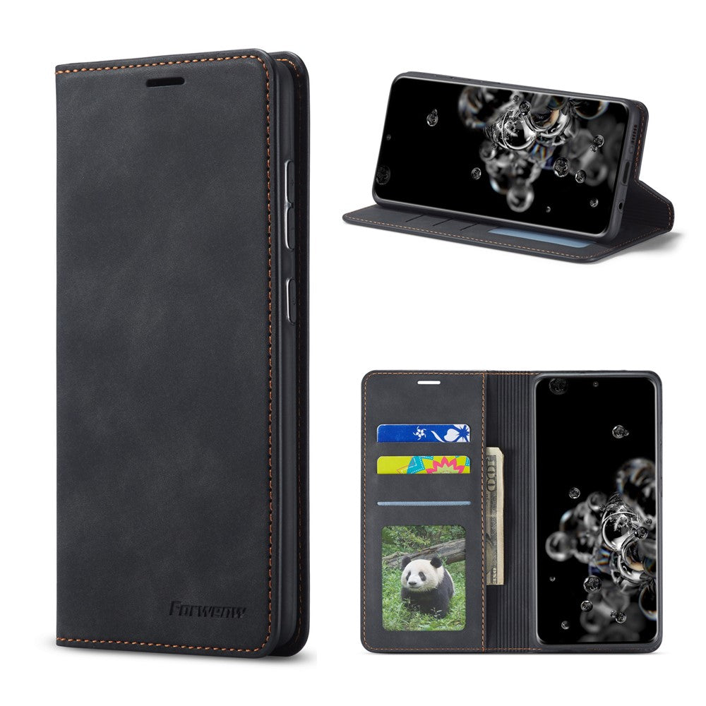 FORWENW Fantasy Series Wallet  Leather Phone Stand Case for Samsung Galaxy S21 4G/5G