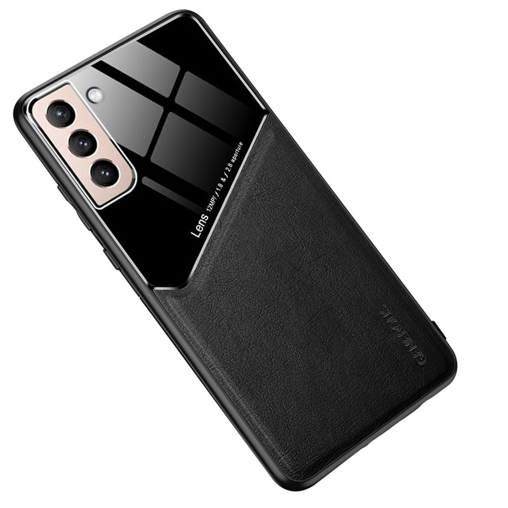 Built-in Magnetic Metal Sheet PC + TPU Hybrid Phone Case for Samsung Galaxy S21 4G / 5G