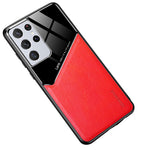 Inbyggt magnetiskt metallplåtsskyddsskal av TPU för Samsung Galaxy S21 Ultra 5G