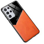 Inbyggt magnetiskt metallplåtsskyddsskal av TPU för Samsung Galaxy S21 Ultra 5G
