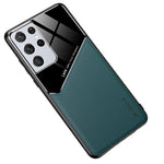 Inbyggt magnetiskt metallplåtsskyddsskal av TPU för Samsung Galaxy S21 Ultra 5G
