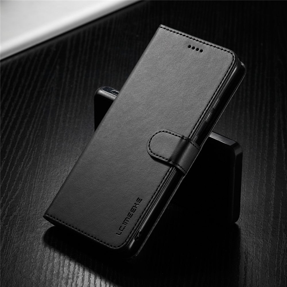 LC.IMEEKE för Samsung Galaxy S21 Ultra 5G justerbart stativ skyddande läderfodral med plånboksdesign