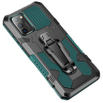 Back Clip Plastic + TPU Hybrid Case Kickstand Shell for Samsung Galaxy A02s (164.2mm)