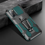 Back Clip Plastic + TPU Hybrid Case Kickstand Shell for Samsung Galaxy A02s (164.2mm)