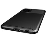 For Samsung Galaxy A52 4G/5G / A52s 5G Drop Resistant Carbon Fiber Texture Surface TPU Mobile Phone Case
