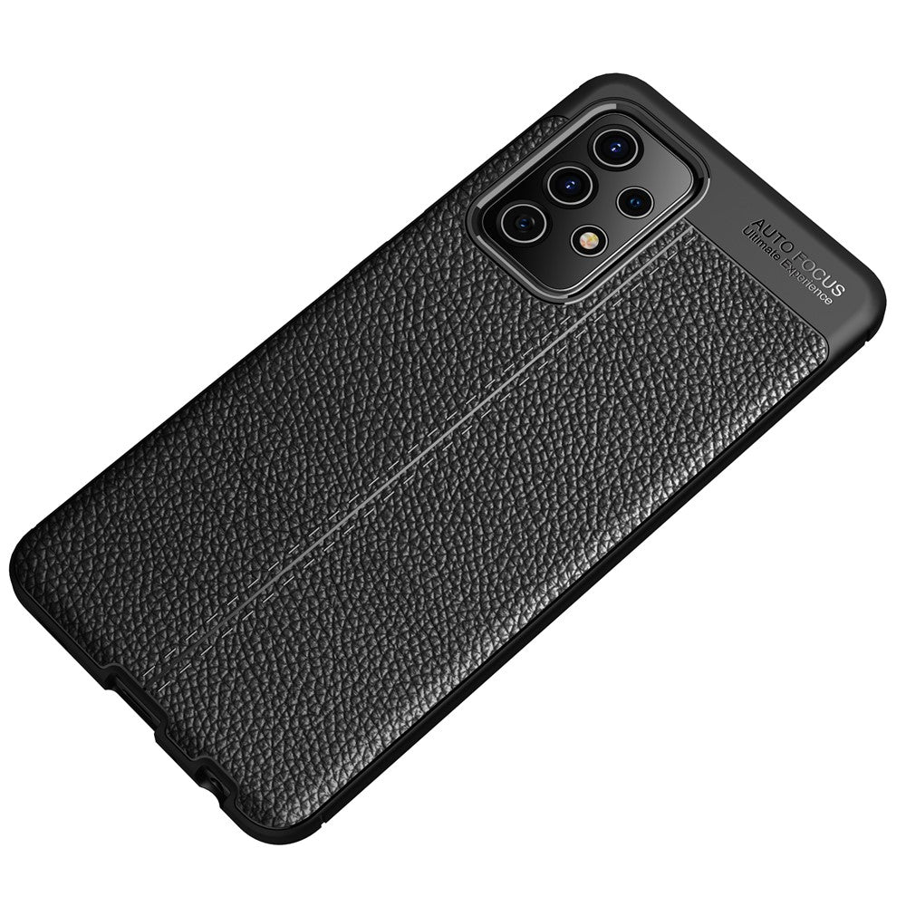Litchi tekstur blød TPU beskyttende mobiltelefon cover til Samsung Galaxy A52 4G/5G / A52s 5G