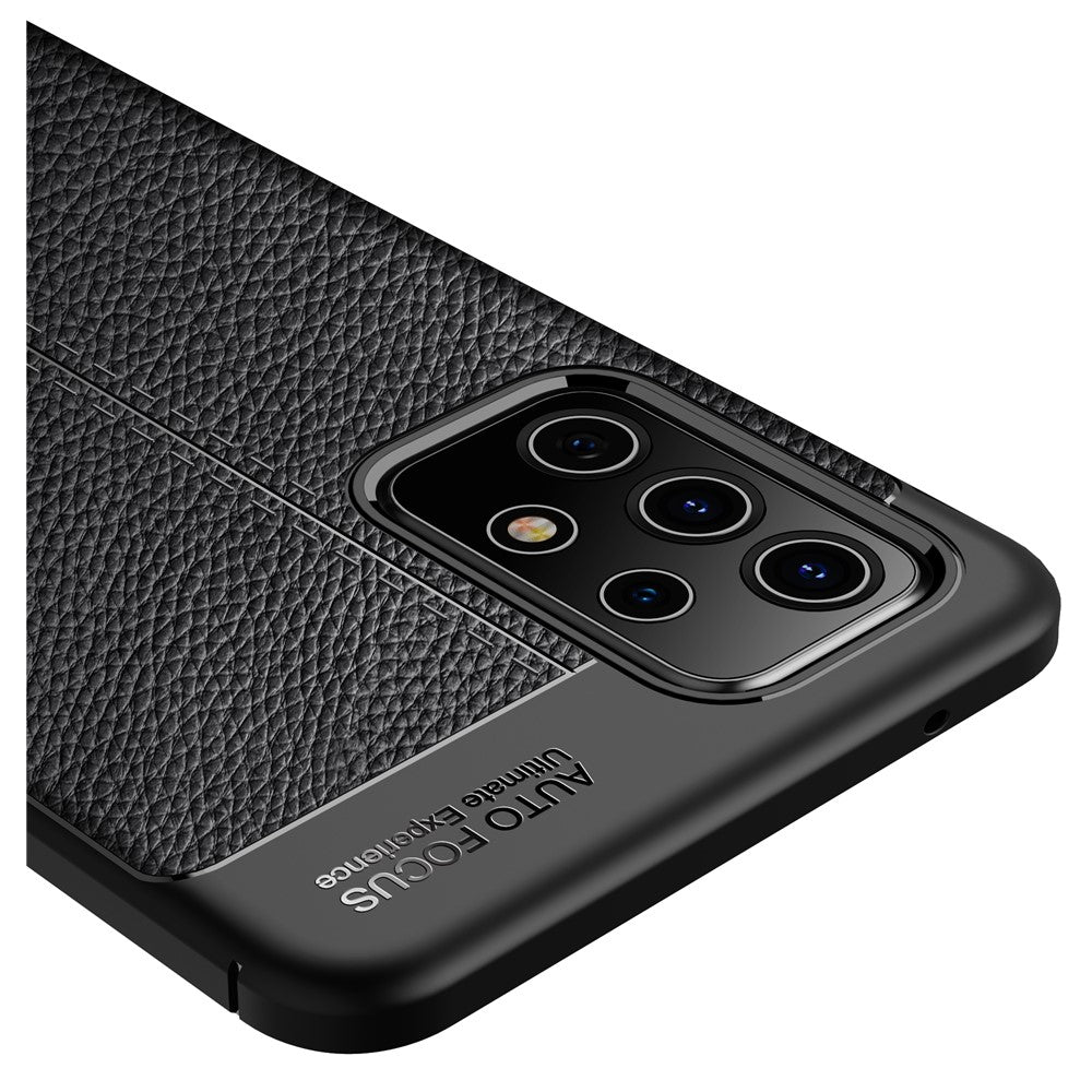 Litchi tekstur blød TPU beskyttende mobiltelefon cover til Samsung Galaxy A52 4G/5G / A52s 5G