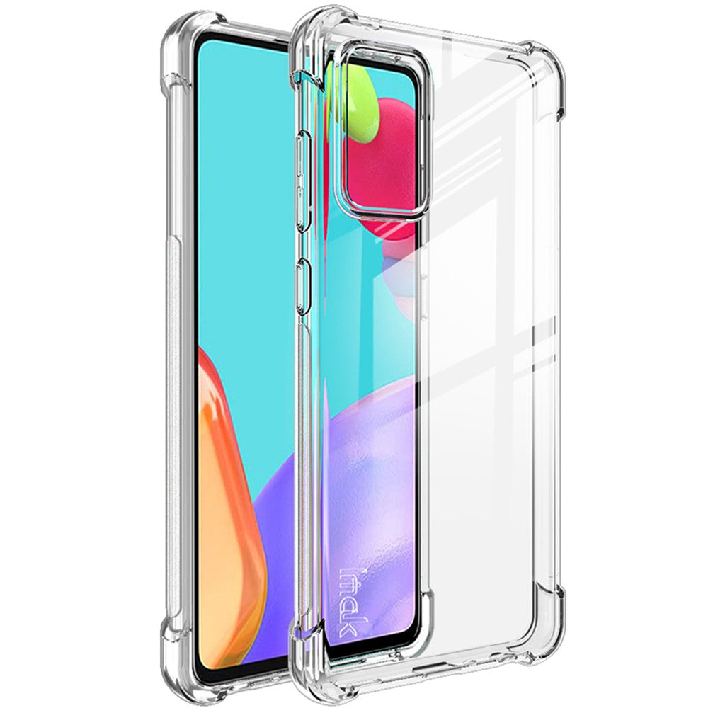 IMAK Four Corner Airbags Shockproof Clear TPU Cover + Screen Film for Samsung Galaxy A52 4G/5G / A52s 5G